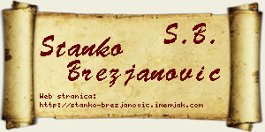 Stanko Brezjanović vizit kartica